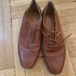 Madewell Brown Leather Oxfords